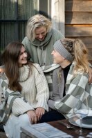 Knit Factory Nica Stirnband Marron One Size Gestreift