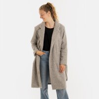 Knit Factory Esra Mantel Grau 40/42