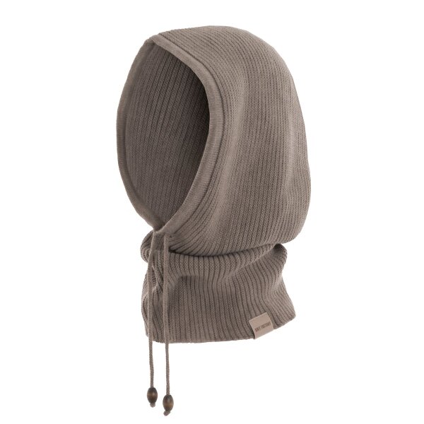 Knit Factory Evy Kapuzenschal Marron One Size