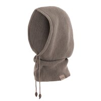 Knit Factory Evy Kapuzenschal Marron One Size