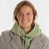 Knit Factory Evy Kapuzenschal Sage Green One Size