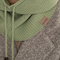 Knit Factory Evy Kapuzenschal Sage Green One Size