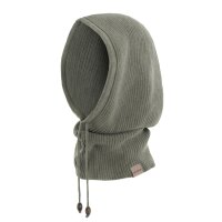 Knit Factory Evy Kapuzenschal Urban Green One Size