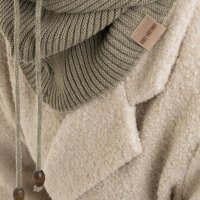 Knit Factory Evy Kapuzenschal Urban Green One Size