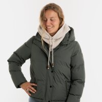 Knit Factory Evy Kapuzenschal Beige One Size