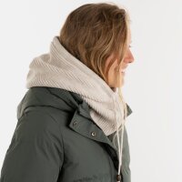 Knit Factory Evy Kapuzenschal Beige One Size