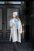 Knit Factory Esra Mantel Schwarz 36/38