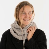Knit Factory Evy Kapuzenschal Iced Clay One Size