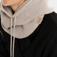 Knit Factory Evy Kapuzenschal Iced Clay One Size