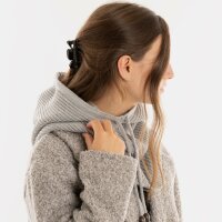 Knit Factory Evy Kapuzenschal Grau One Size