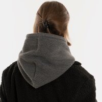 Knit Factory Evy Kapuzenschal Anthrazit One Size