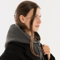 Knit Factory Evy Kapuzenschal Anthrazit One Size