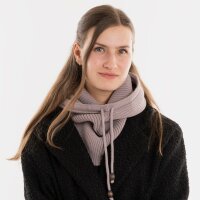 Knit Factory Evy Kapuzenschal Mauve One Size