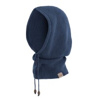 Knit Factory Evy Kapuzenschal Jeans One Size