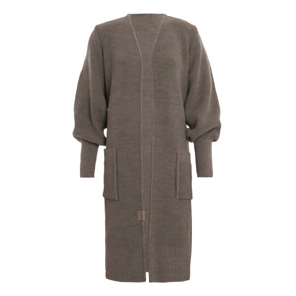Knit Factory Patty Lange Strickjacke Marron 36/38
