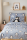 Soma Flanell Baby Bettwäsche Set 100x135 cm Bettbezug Kopfkissenbezug 40x60 cm Pinguin Schnee Winter Tier Motiv Blau Pastell