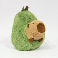 Capybara Kuscheltier braun Figur Plüsch 33 cm Plüsch Capybara in Avocado grün