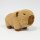 Capybara Kuscheltier braun Figur Plüsch 33 cm Plüsch Capybara in Avocado grün