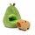 Capybara Kuscheltier braun Figur Plüsch 25 cm Plüsch Capybara in Avocado grün