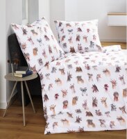 Janine Mako-Satin Bettwäsche 135X200,80x80 2 teilig...