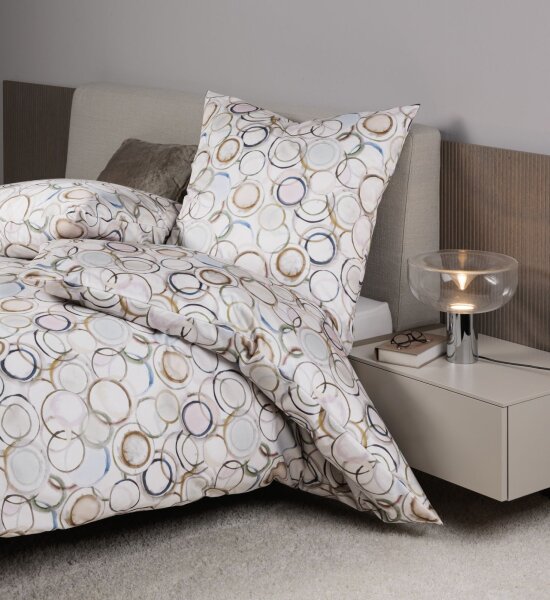 Janine Mako-Satin Bettwäsche * 155X220,80x80 2 teilig  Modern Art S 42155-09-512 multicolor