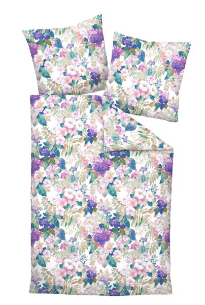 Janine Interlock-Jersey Bettwäsche * 155X220,80x80 2 teilig  Carmen S 55116-09-512 multicolor