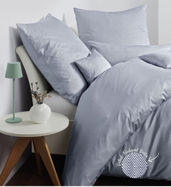 Janine Interlock-Jersey Bettwäsche 135X200,80x80 2 teilig  Jersey Classic 59000-28-500 platin