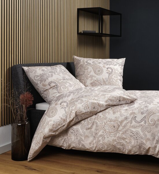 Janine Soft-Cotton Bettwäsche 135X200,80x80 2 teilig  Cortina 71001-04-500 kupfer mocha