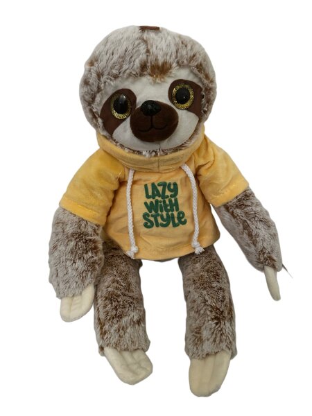 Faultier Kuscheltier XXL 38 cm Plüschtier Plush Stofftier Plushies Lazy Gelb