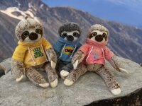 Faultier Kuscheltier XXL 38 cm Plüschtier Plush Stofftier Plushies Lazy Gelb