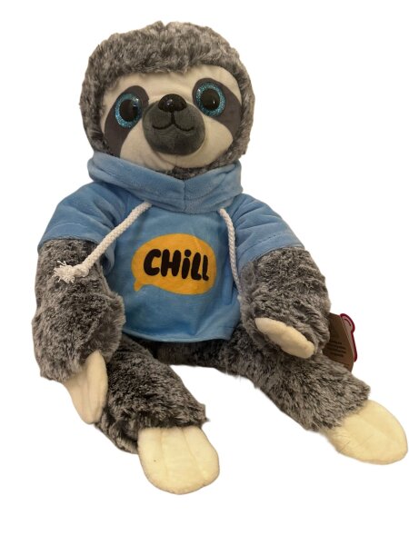 Faultier Kuscheltier XXL 38 cm Plüschtier Plush Stofftier Chill Blau