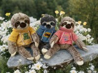 Faultier Kuscheltier XXL 38 cm Plüschtier Plush Stofftier Faultier Lets Hang out Rosa