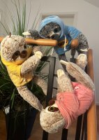 Faultier Kuscheltier XXL 38 cm Plüschtier Plush Stofftier Faultier Lets Hang out Rosa