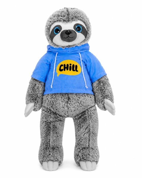 Faultier Kuscheltier XXL 80 cm Plüschtier Plush Stofftier Chill Blau