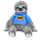 Faultier Kuscheltier XXL 80 cm Plüschtier Plush Stofftier Chill Blau