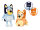 Bluey und Bingo Kuscheltier braun Figur Bingo Plüsch 35 cm