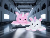 Octopus Wendbares Einhorn Plüschtier 63 cm 2-in-1 Kuschelfigur Oktopus