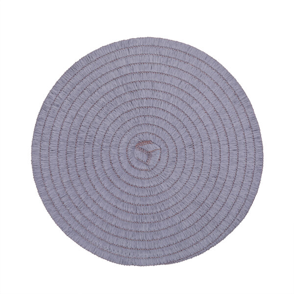 Pichler Tischset uni Tischset rund 12er Set 0 x 38 cm WAVE Kreis flieder