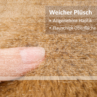 Capybara Plüschtier Kuscheltier 18cm im Früchte-Versteck braun Pfirsich