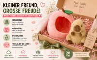 Capybara Plüschtier Kuscheltier 18cm im Früchte-Versteck braun Pfirsich