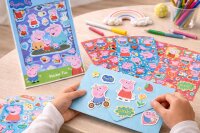 Peppa Pig Sticker Aufkleber Buch mit Peppa Pig, Peppa Wutz, Georg Pig und seine Freunde 8 Seiten