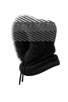 Kapuzenschal Damen & Herren mit Kunstfell Warmer...