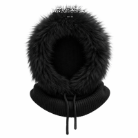 Kapuzenschal Damen & Herren mit Kunstfell Warmer...