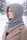 Kapuzenschal Damen & Herren Warmer Kapuzenkragen mit Bindeband Weich gef&uuml;ttert,winddicht &ndash; Winter Schal mit Kapuze grau