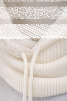 Kapuzenschal Damen & Herren Warmer Kapuzenkragen mit Bindeband Weich gef&uuml;ttert,winddicht &ndash; Winter Schal mit Kapuze beige
