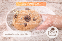 Capybara Plüsch Portemonnaie mit Anhänger – niedliche Geldbörse mit Reißverschluss & Karabiner – 1 von 5 Motiven zufällig – Schlüsselanhänger, Taschenanhänger – ca. 12 × 9 × 5 cm