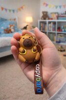 Capybara Anhänger für Schlüssel & Taschen – süße Tierfigur aus Kunststoff – unsortierte Lieferung – ca. 5,0–8,5 cm – kleine Geschenkidee
