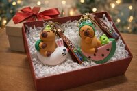 Capybara Anhänger für Schlüssel & Taschen – süße Tierfigur aus Kunststoff – unsortierte Lieferung – ca. 5,0–8,5 cm – kleine Geschenkidee