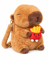 Capybara Rucksack 2in1 Plüsch Kinder Kindergarten...