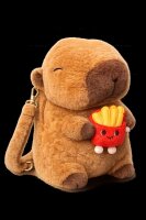 Capybara Rucksack 2in1 Plüsch Kinder Kindergarten...